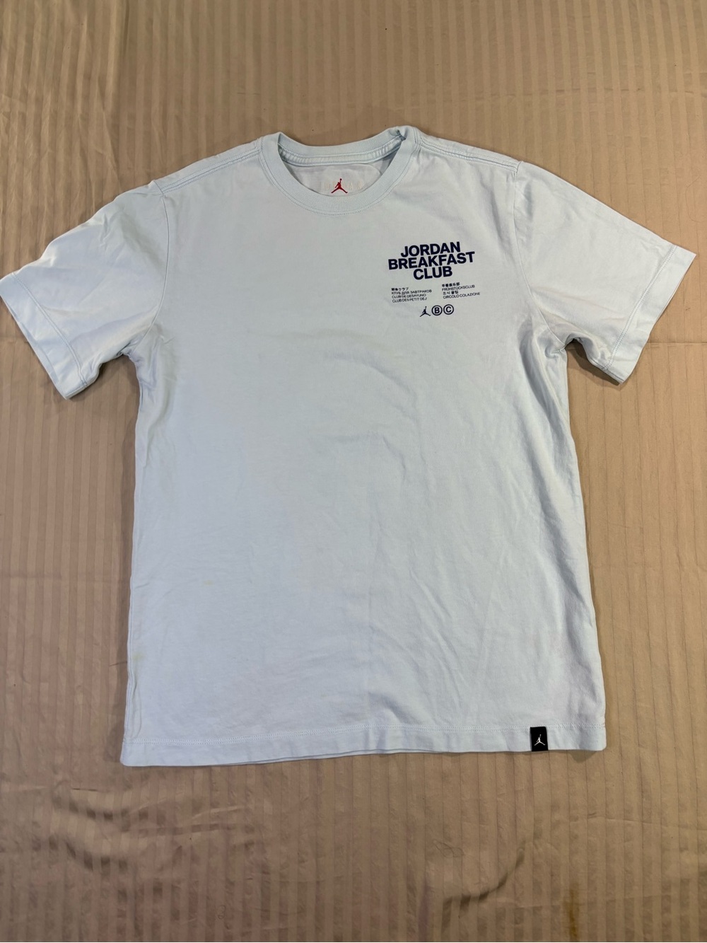 Air Jordan T-shirt Dri-FIT Sport Breakfast Club Light Blue Size Men's M
